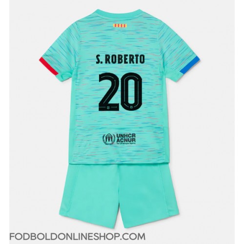 Barcelona Sergi Roberto #20 Tredje trøje Børn 2023-24 Kortærmet (+ Korte bukser)